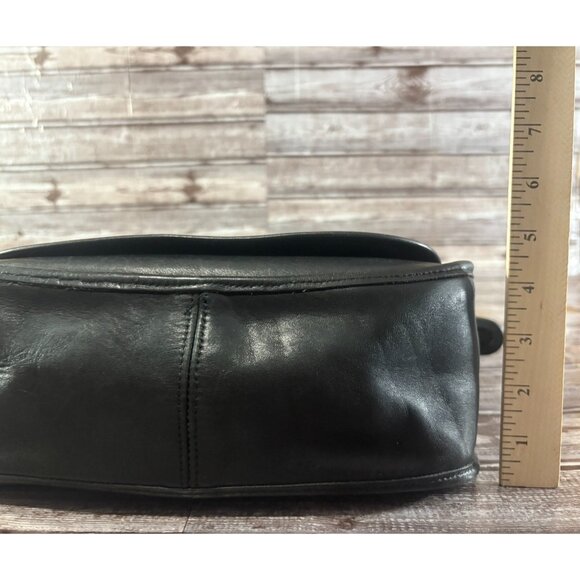 COACH Leather Patricia's Legacy Saddle Flap Messenger Crossbody Bag 9951 Vintage - Picture 5 of 11